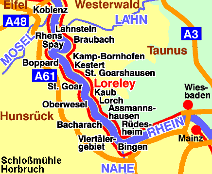 Rhine map 440, © 1997 WHO